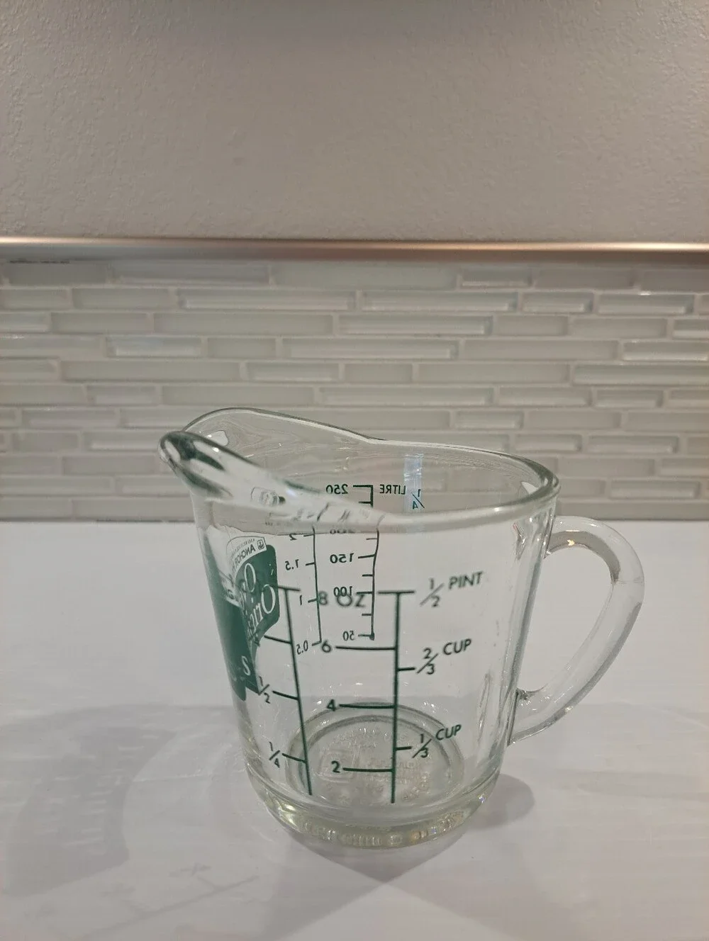 Vintage Anchor Hocking 496 Oven Originals 1 Cup Measuring Cup